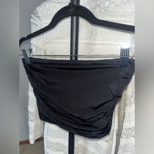 Zara Black Strapless Bandeau Top